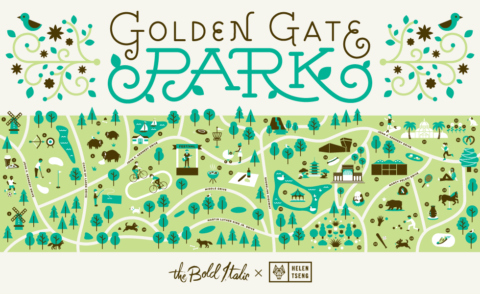 An Illustrated Guide to Golden Gate Park