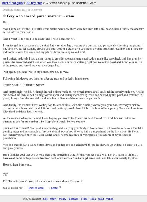 This SF Woman’s Missed Connection Story is a Really Good Read