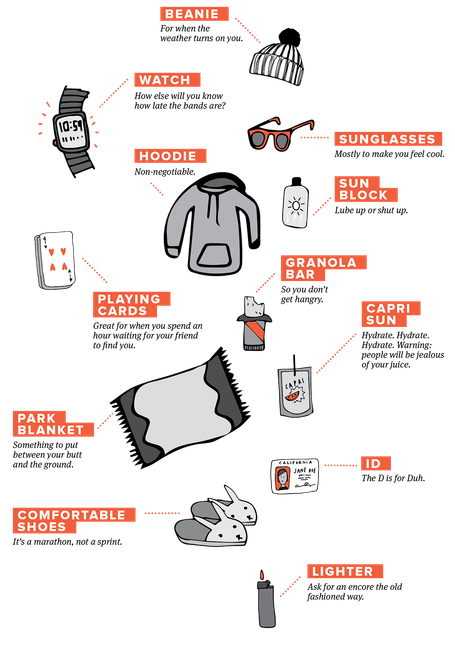 What to Bring to Treasure Island Music Fest