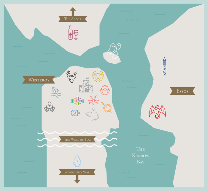 Game of Thrones Lands as SF Neighborhoods