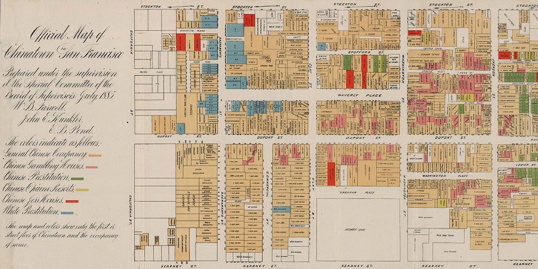 Opium and Prostitutes: Chinatown Map of 1885