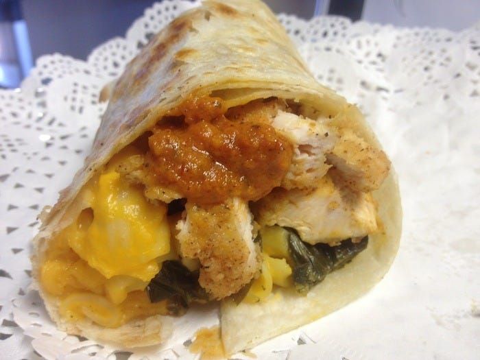 The Mac & Cheese Burrito Returns — Now With Fried Chicken