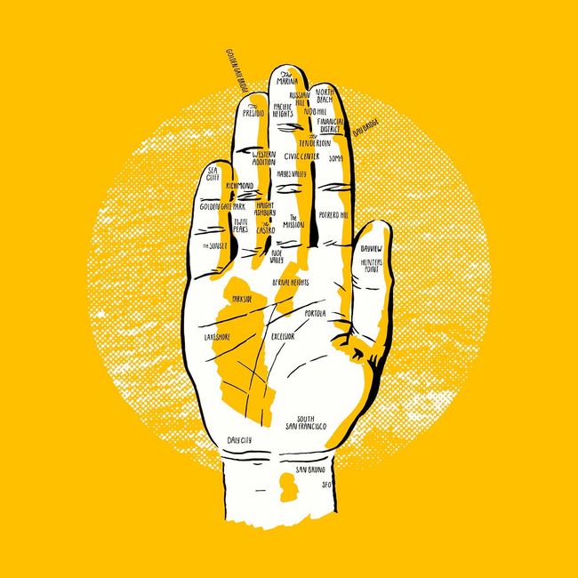 Your Hands are Actually Maps of SF/Bay Area