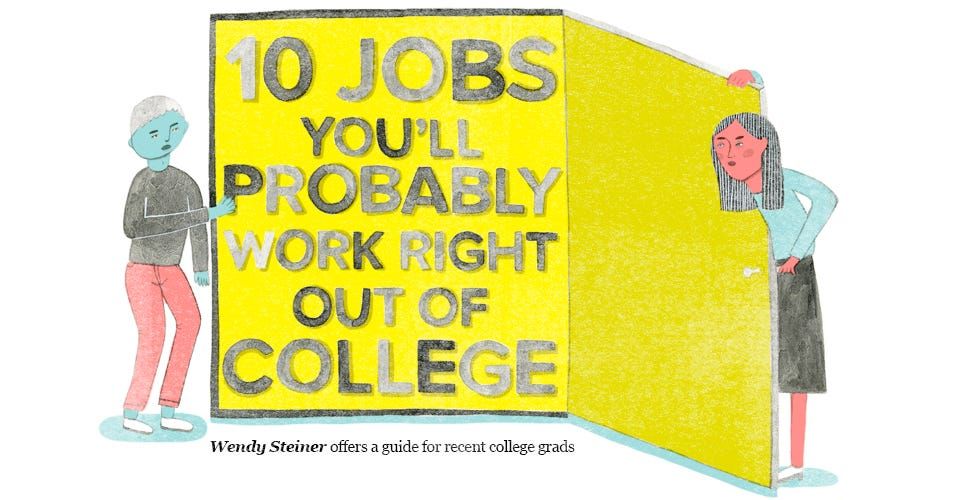 10 Jobs You’ll Probably Work Right Out of College