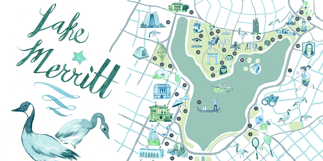 An Illustrated Guide to Lake Merritt