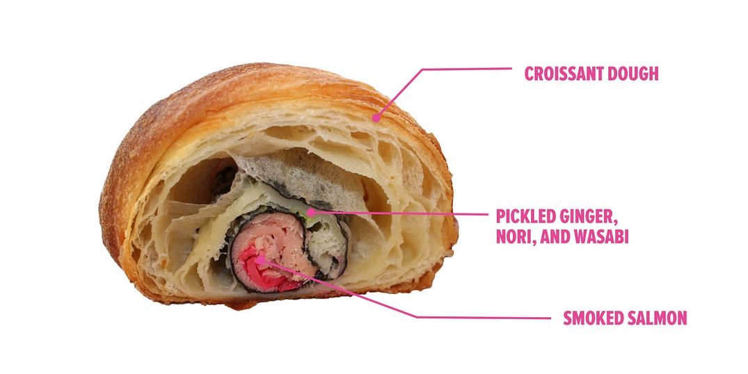 Our Favorite New Snack is a Magical Sushi Roll Inside a Croissant