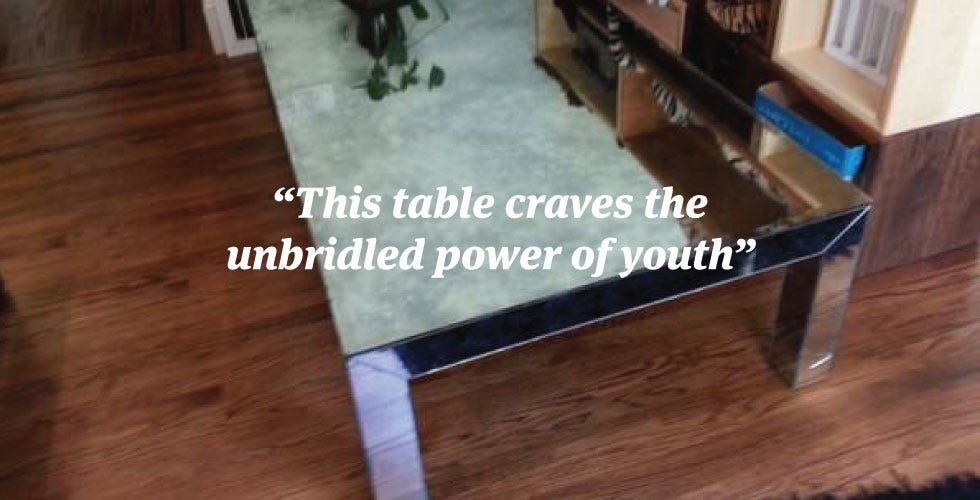 ATTN Cokeheads: The Coffee Table of Your Dreams is on Craigslist