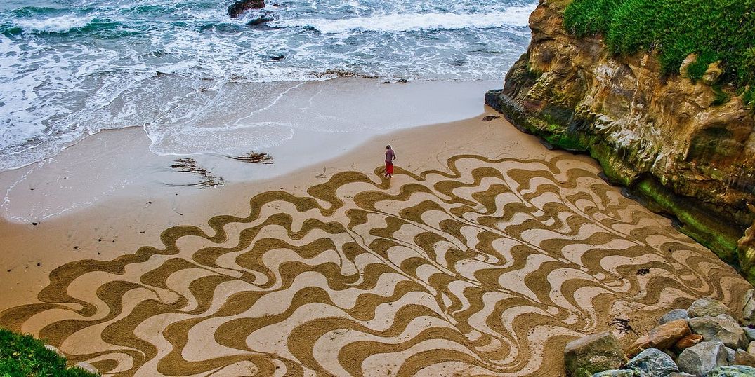 Local Artist Makes Epic Sand Art