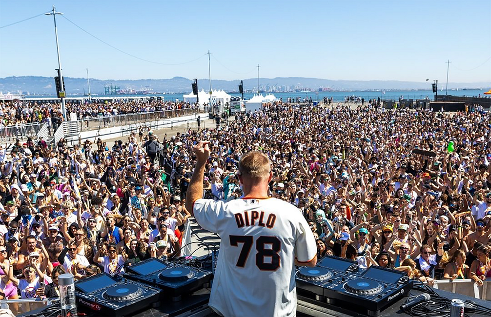 Diplo put the rave in fitness on the Embarcadero — but no LSD