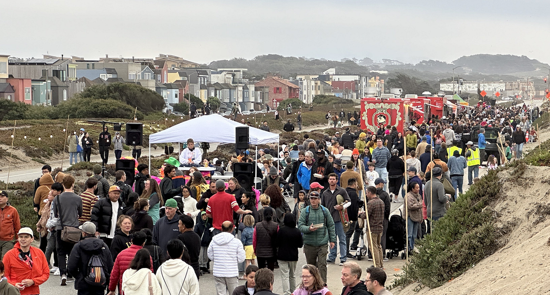 The Great Highway came alive with Taraval Night Market