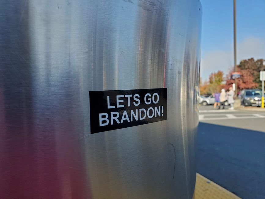 Conservative Protest Stickers Pop Up in Bay Area