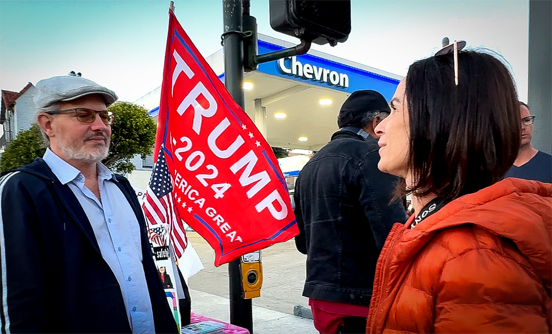 So there was a Trump table outside Sunset Night Market