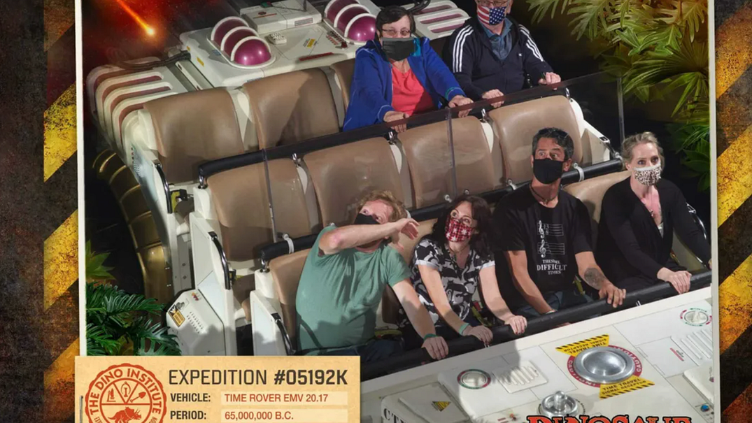 Disney World Awkwardly Photoshopped Masks on Riders’ Faces