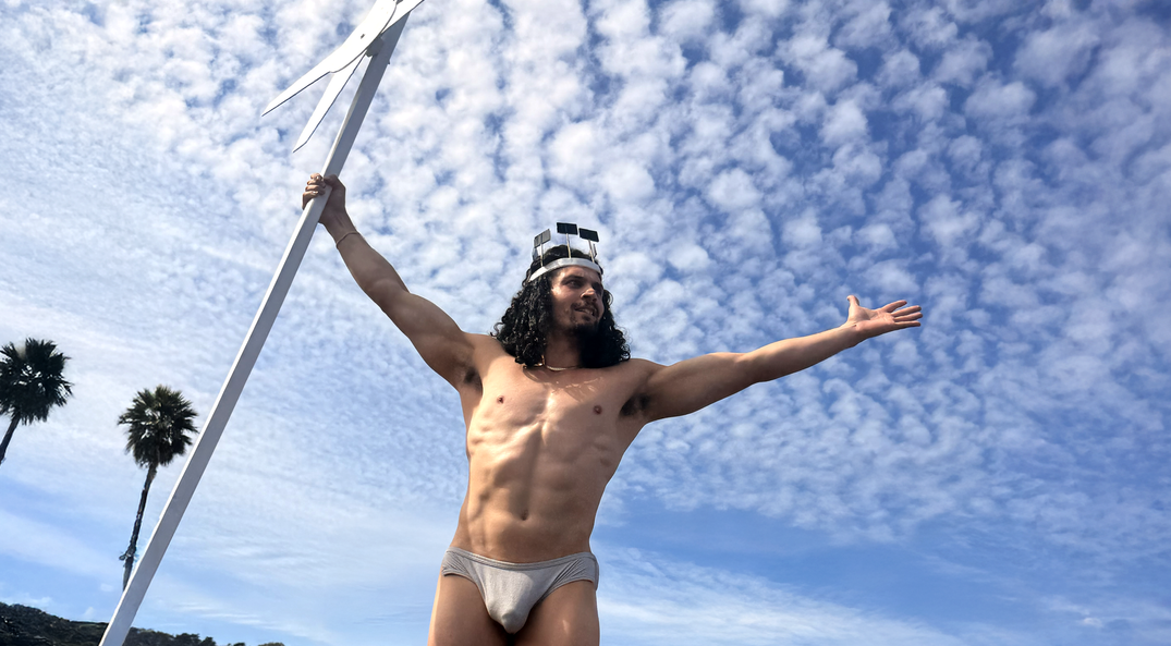 Hunky Jesus Saved Me Again. Just Like Renewable Energy.