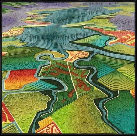 Image of: Aerial Views of the Bay Area On a Quilt!