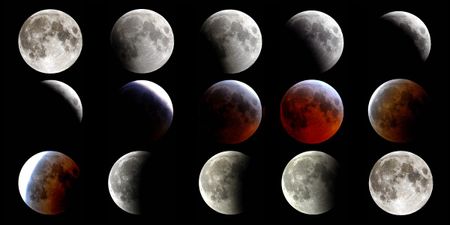 Image of: Rare Sunrise Blood Moon This Weekend