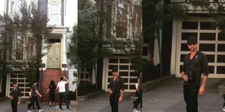 Image of: John Stamos was Outside the Full House Home and Everyone Missed It