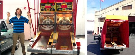 Image of: Joey the Cat is a skeeball champion, lighting designer (using fanny packs), and really nice guy.