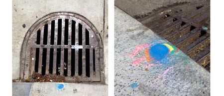 Image of: What are those dots on the storm drains?