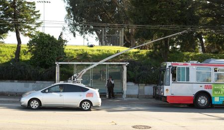 Image of: Hacked Prius Running on MUNI Power Lines