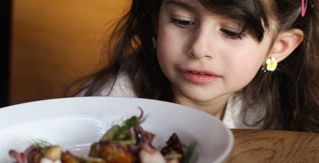 Image of: Four-Year-Old Reviews Plum Restaurant (with her face)