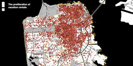 Image of: There Are Over 5,000 Airbnb Rentals in SF According to a New Map