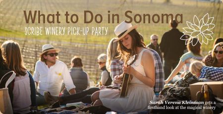 Image of: What to Do in Sonoma: Scribe Winery Pick-up Party