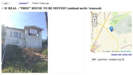 Image of: Hey, Do You Want This Free House in Oakland?