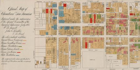 Image of: Opium and Prostitutes: Chinatown Map of 1885