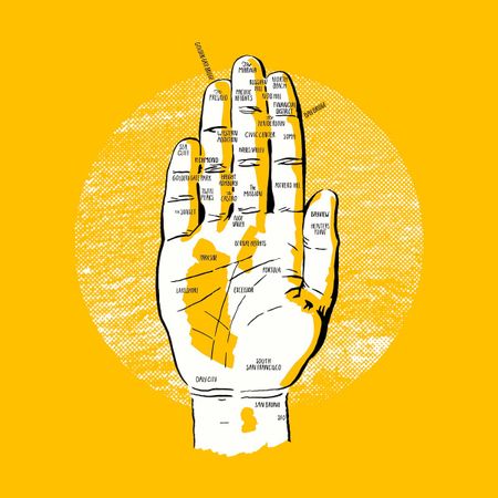 Image of: Your Hands are Actually Maps of SF/Bay Area