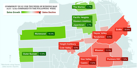 Image of: Map Shows Which SF Hoods Go to Burning Man