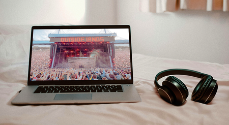 Image of: My best time at Outside Lands was streaming it from bed