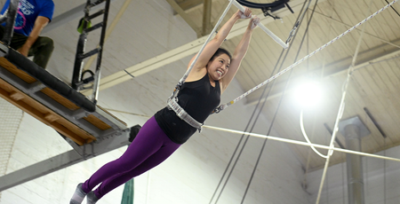 Image of: San Francisco Circus Center helps students tumble and fly