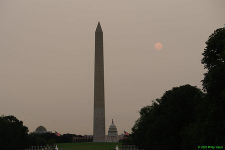 Image of: West Coast WildFire Smoke Made It All The Way to Washington, DC
