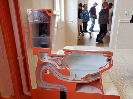 Image of: BADM Has a See-Through Toilet Your Kids Can Flush to Their Heart’s Content