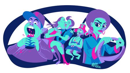 Image of: 10 People You Meet in an UberPool