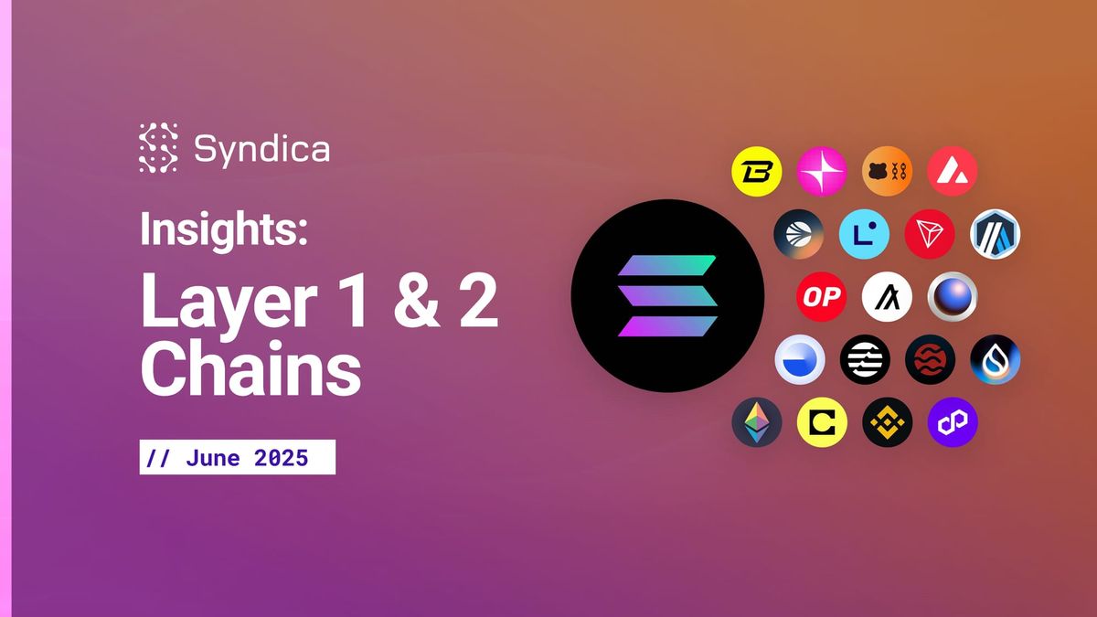 Insights: Layer 1 & 2 Chains - June 2025