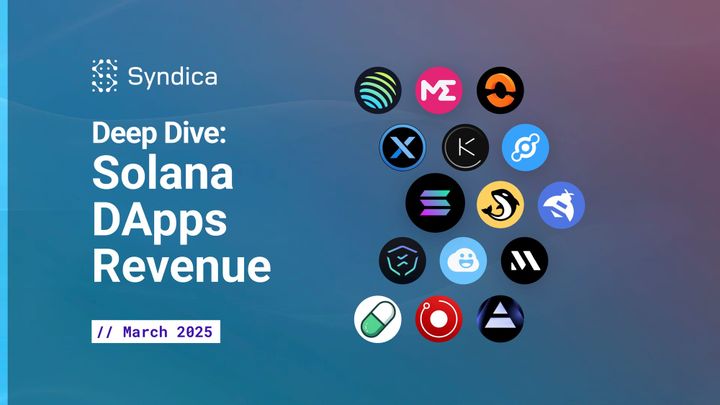 Deep Dive: Solana DApps Revenue - March 2025