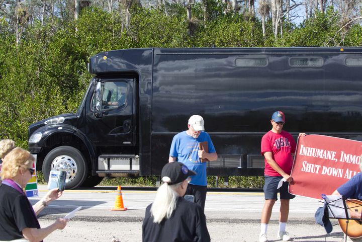 The so-called Alligator Alcatraz is still operating illegally marked commercial vehicles almost a year later
