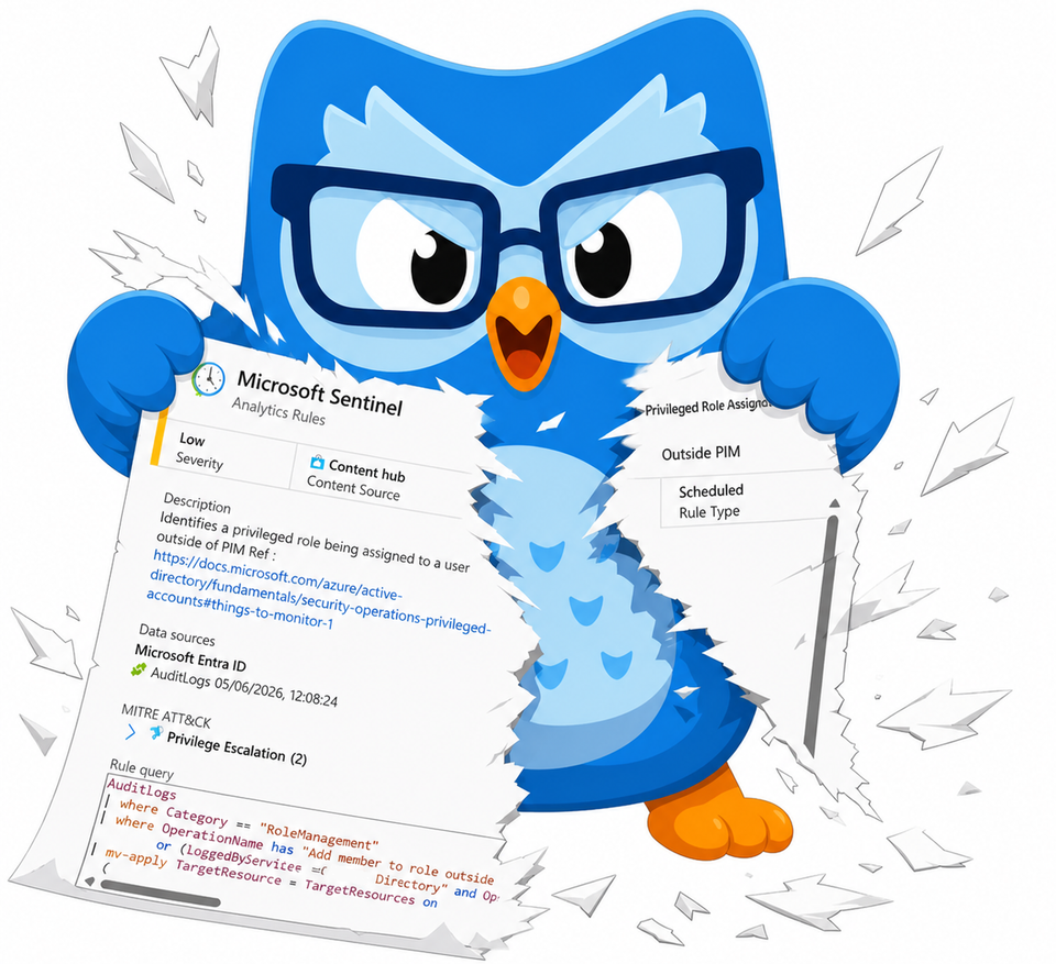 Fixing the "Privileged Role Assigned Outside PIM" Analytic Rule
