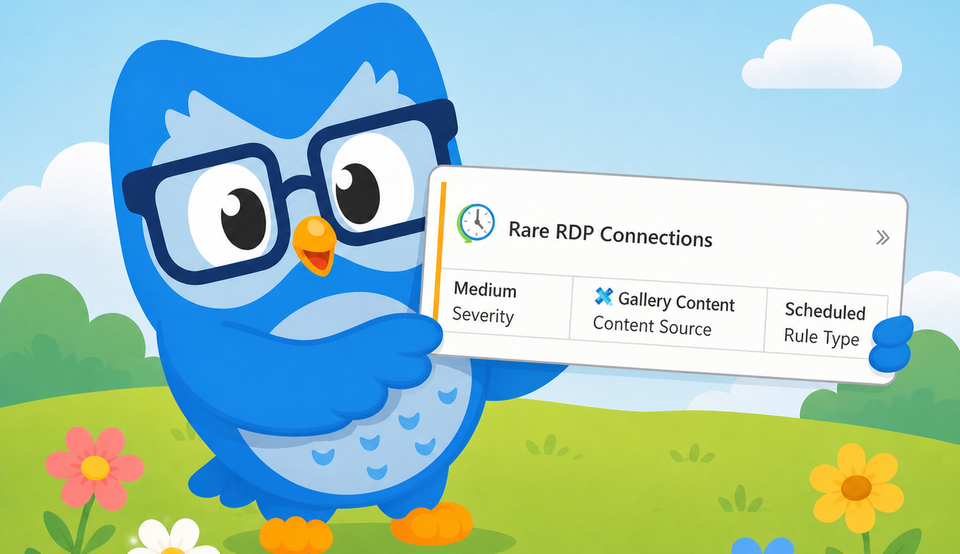 Fixing the "Rare RDP Connections" Analytic Rule
