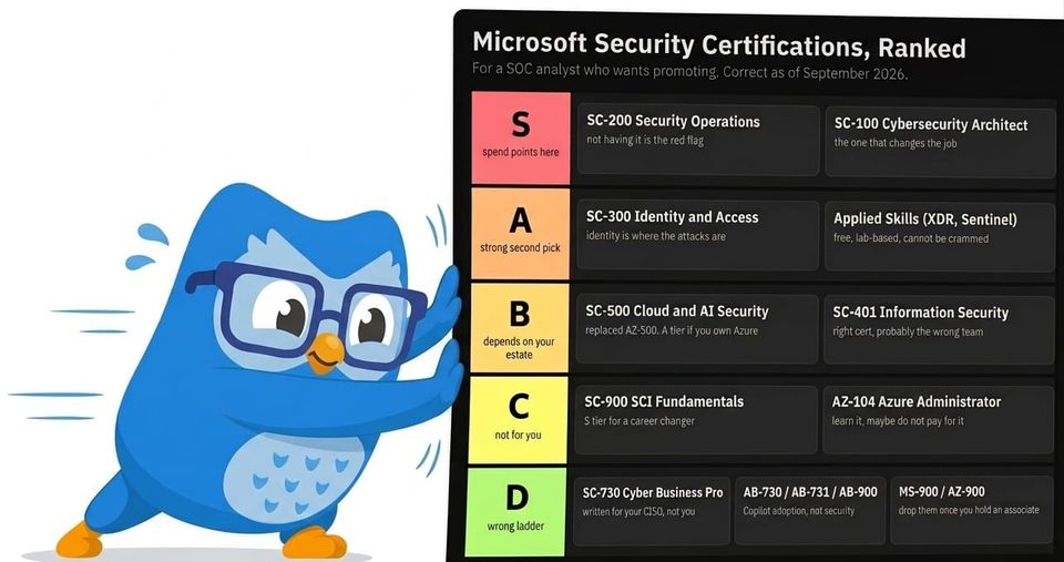 Microsoft Security Certifications, Ranked: What Actually Moves You Up