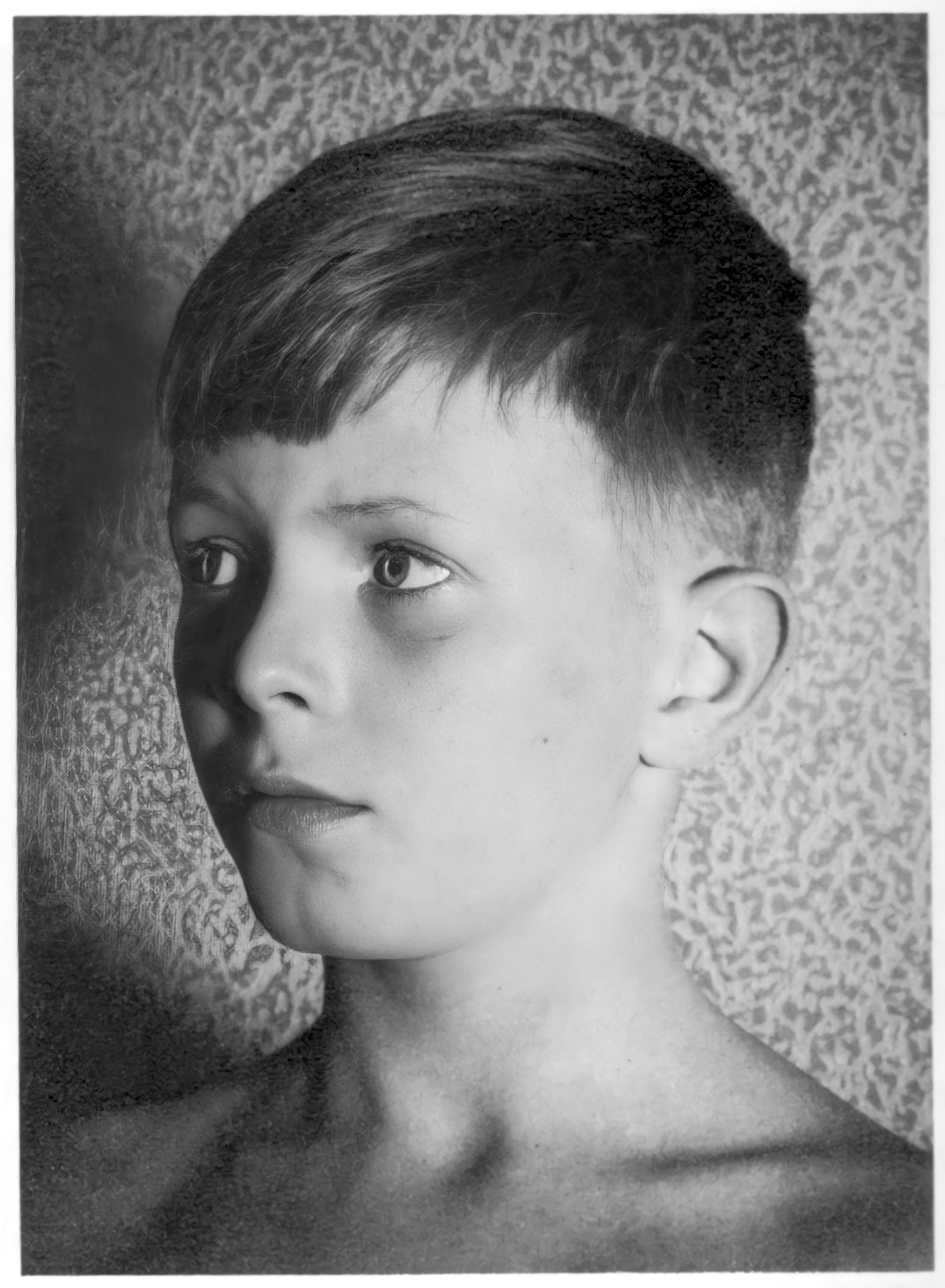 A young David Bowie is pictured at his family home