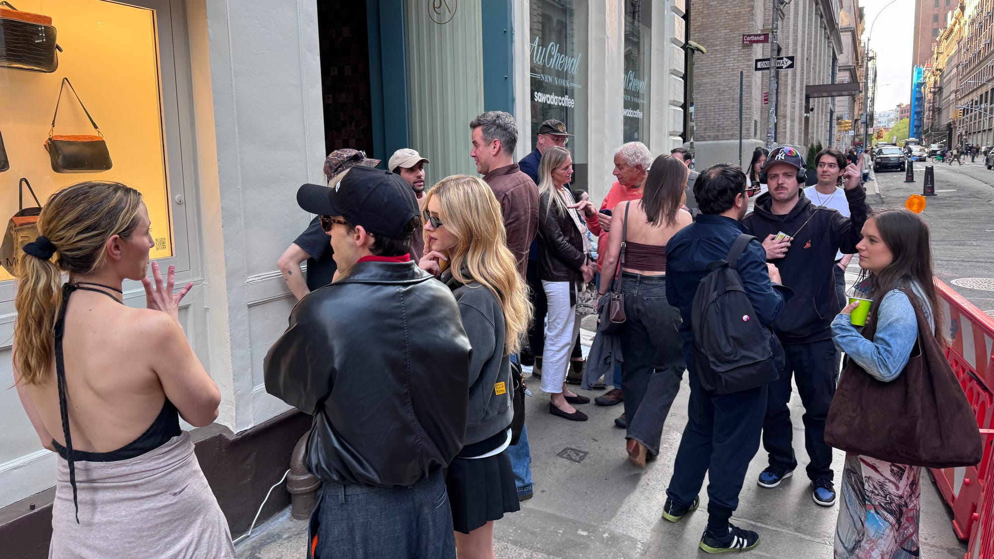 Guests are seen visiting the New York City Museum of Contemporary Art