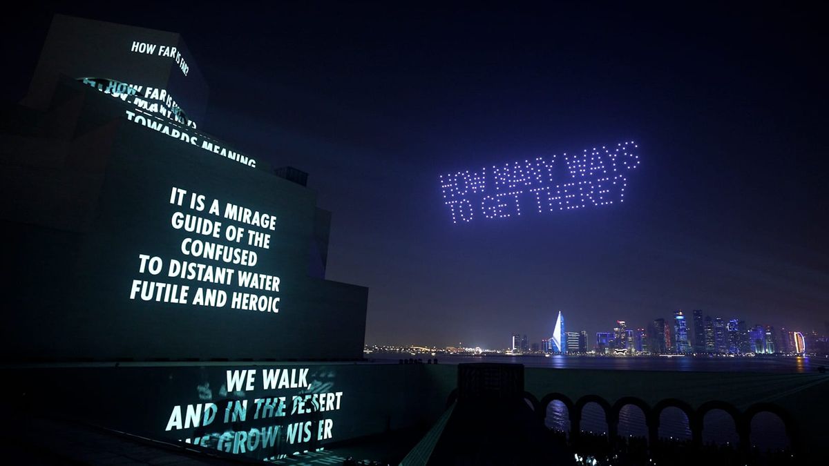 Art Basel launches Qatar edition with state partners, Jenny Holzer commission