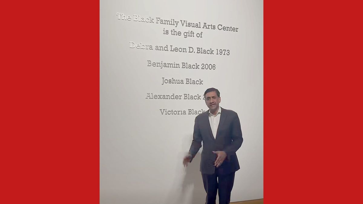 Rep. Ro Khanna says Dartmouth students upset over Leon Black building