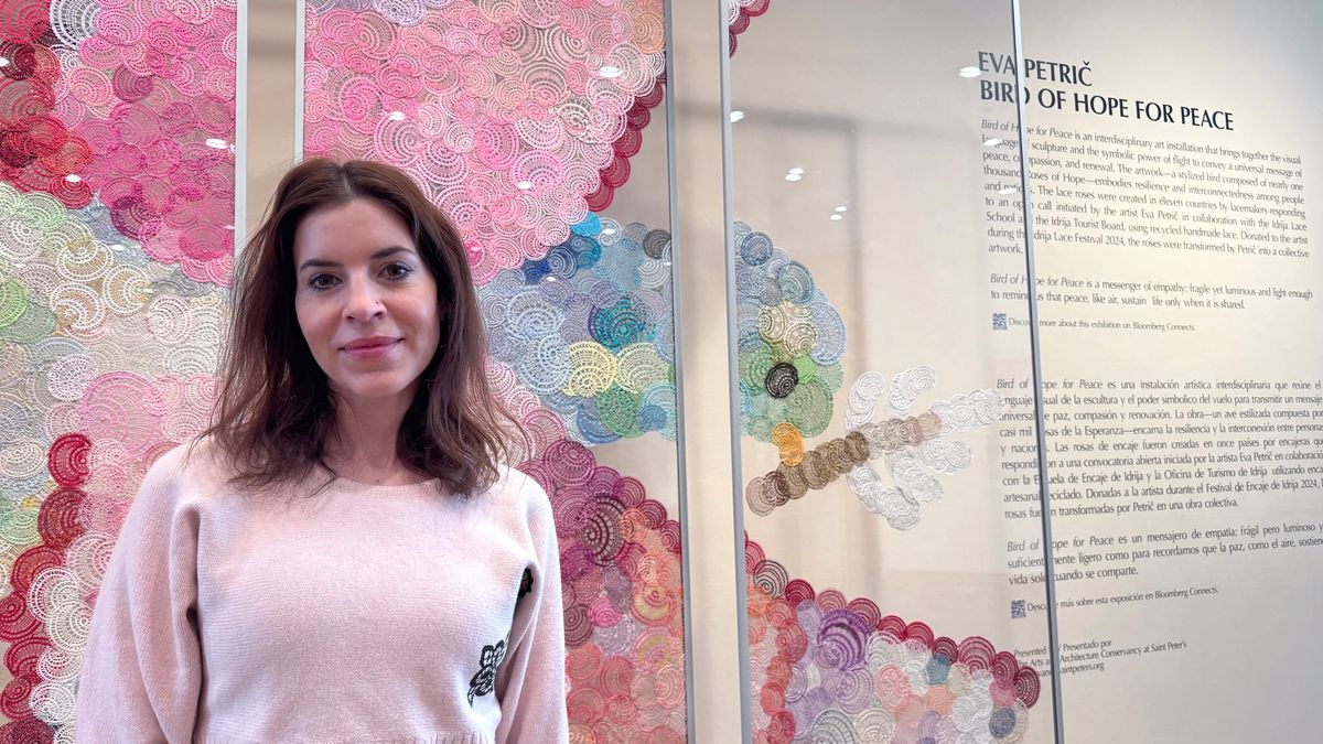 Lace installation rooted in Ljubelj concentration camp performance lands in New York