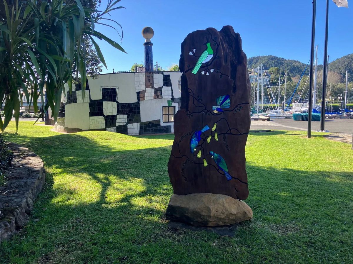 Thief pedals off with sculpture from Whangārei art center