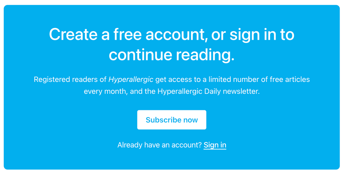 Hyperallergic adds paid-only articles and a sign-in requirement