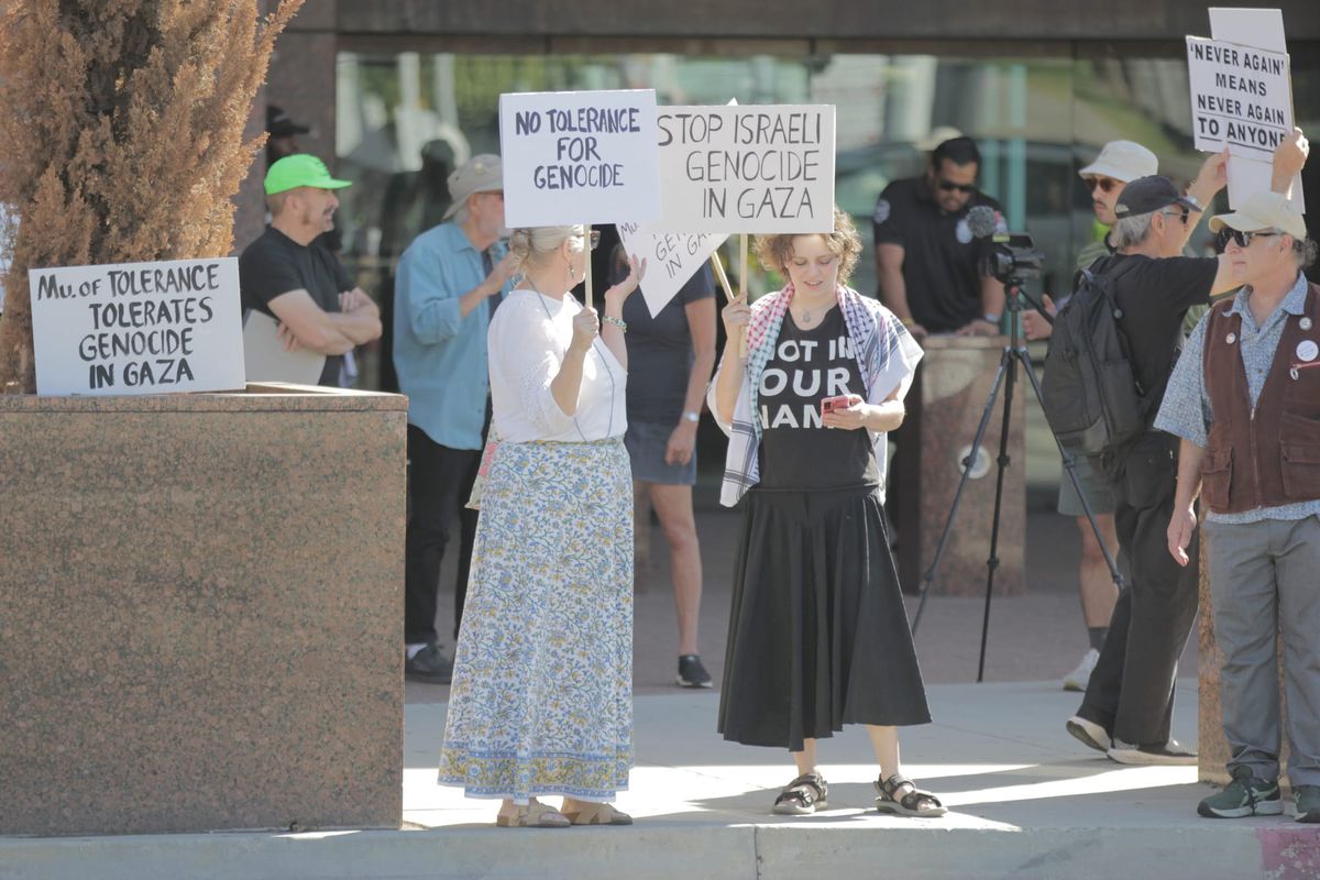 Protesters urge Museum of Tolerance to address Gaza after unanswered letters
